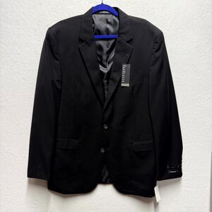 Van Heusen Suit Seperates $220 Mens Black Blazer Suit Jacket Size 44 Long NEW